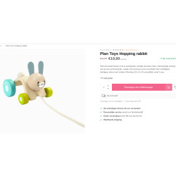 Plantoys: Hobbelkonijn.