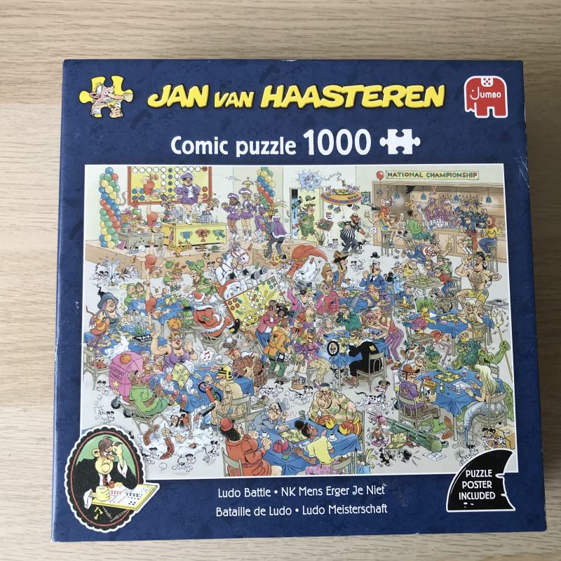 Jan van Haasteren : NK Mens Erger Je Niet. 1000 stukjes.
