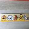 Djeco : Puzzelplankje Knopjespuzzel Savannedieren. 5 stukjes.