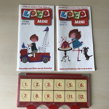 Mini Loco set : Puzzelen met Pluk en Floddertje. Leeftijd 4-6 jaar. Groep 1-2.