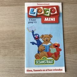 Mini Loco boekje : Elmo, Tommie en al hun vrienden. Spelenderwijs leren met Sesamstraat 2 . Leeftijd 4 - 6 jaar.