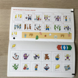 Mini Loco boekje : Elmo, Tommie en al hun vrienden. Spelenderwijs leren met Sesamstraat 2 . Leeftijd 4 - 6 jaar.