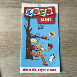 Mini Loco boekje : Lezen groep 3. Ik leer tijd, dag en maand. Leeftijd  6-7 jaar.
