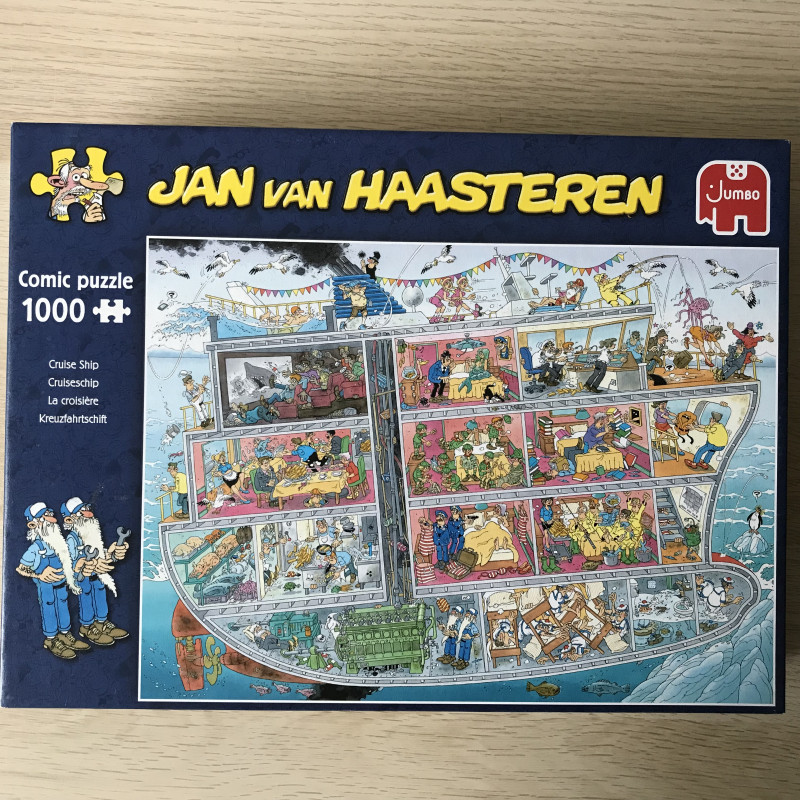 Jan van Haasteren : Cruiseschip.1000 stukjes.