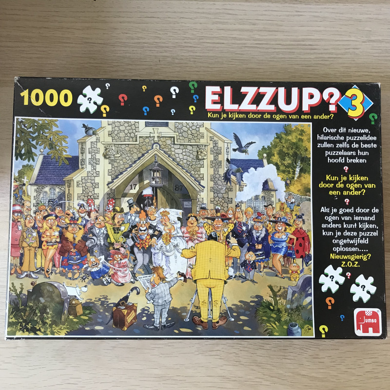 Elzzup (Wasgij) : Original Puzzle 3. De mooiste dag van je leven. 1000  stukjes.