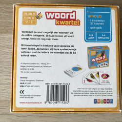 Maan roos vis : Woordkwartet