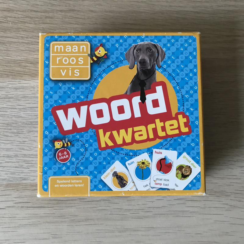 Maan roos vis : Woordkwartet