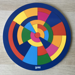 Goki houten puzzel 29 stukjes. Cirkel