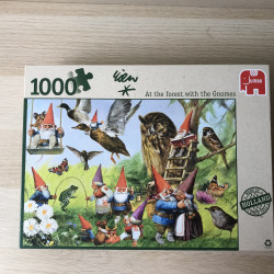 David de Kabouter : At the forrest with the gnomes . 1000 stukjes.