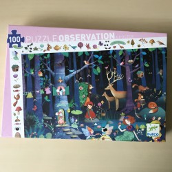 Djeco : Betoverde bos. Zoekpuzzel 100 stukjes.