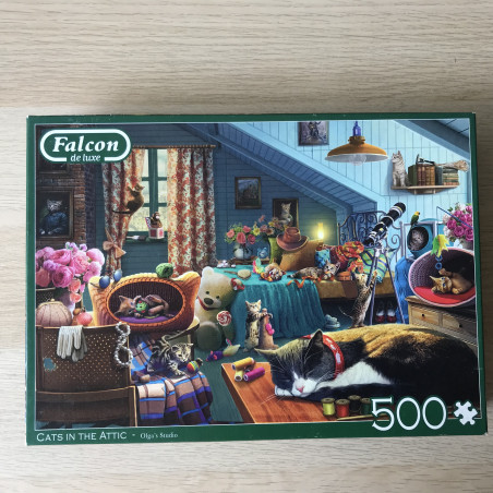 Falcon: Cats in the  attic. 500 stukjes