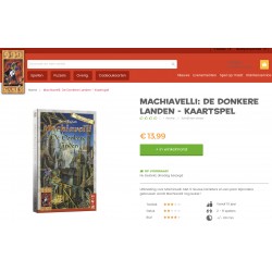 999 Games : Machiavelli. De Donkere Landen.