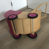 Van Dijk Toys : Houten poppenwagen.