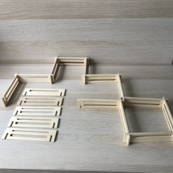 Set houten hekjes