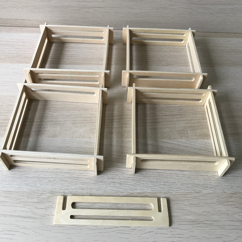 Set houten hekjes