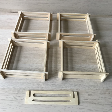 Set houten hekjes