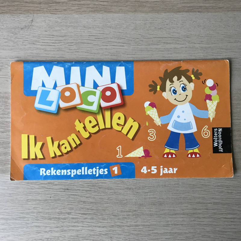Mini Loco boekje : Ik kan tellen. Rekenspelletjes 1. Leeftijd 4-5 jaar.