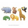 Djeco :  6 puzzels 4, 6 en 9 stukjes.
