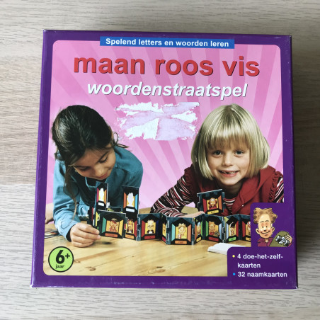 Maan roos vis : woordenstraatspel