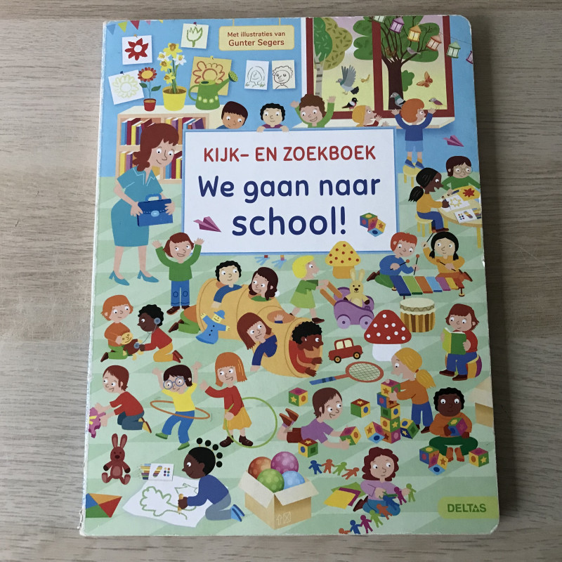 Kijk- en zoekboek. We gaan naar school!