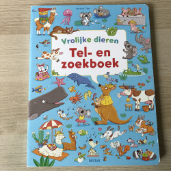 Tel- en zoekboek. Vrolijke dieren