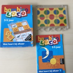 Bambino Loco boekje met cassette : Wat hoort bij elkaar? Ontwikkeling. Leeftijd 3-5 jaar.