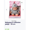 Babypopje met olifantenpakje