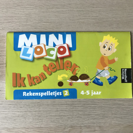 Mini Loco boekje : Rekenspelletjes 2. Leeftijd 4-5 jaar.