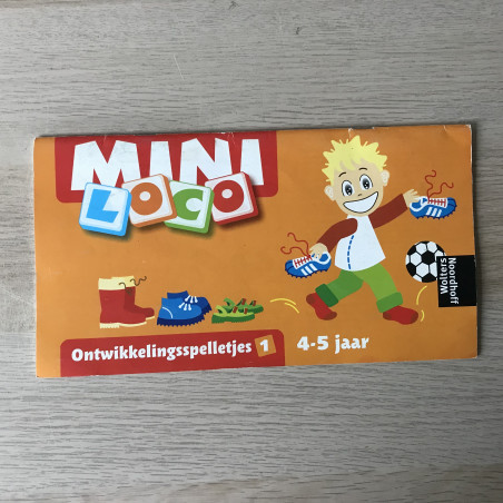 Mini Loco boekje : Ontwikkelingsspelletjes 1. Leeftijd 4-5 jaar.
