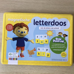 Rompompom : Magnetische letterdoos met de letters van school.