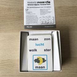 Maan roos vis : Woordjes-kwartet