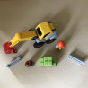 123 Playmobil : Graafmachine ( Graverlader) met allerlei attributen. (70125)