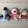 Circus : 3 handpoppen. Poppenkastpoppen.