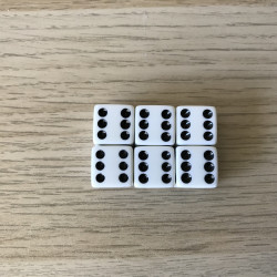 6 losse dobbelstenen