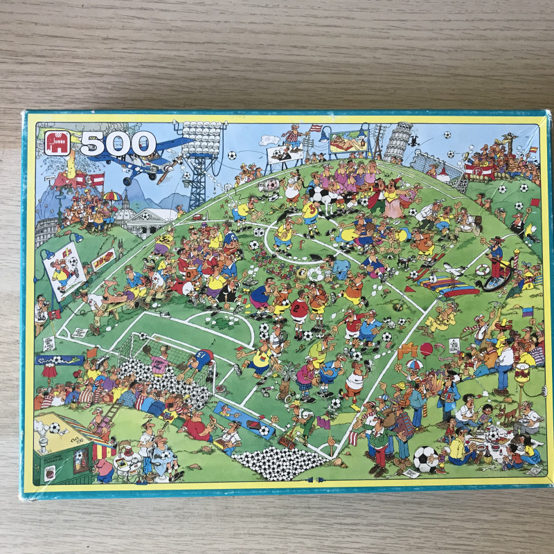 Jan van Haasteren : Voetbal, goal . 500 stukjes.