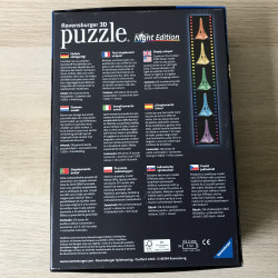 3D puzzel Eiffeltoren  216 stukjes met verlichting