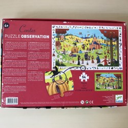 Djeco : Kasteel sprookjes zoekpuzzel 54 stukjes.
