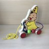 Bumba : Houten Trekfiguur.