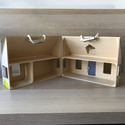 Janod : Houten meeneem poppenhuis / school