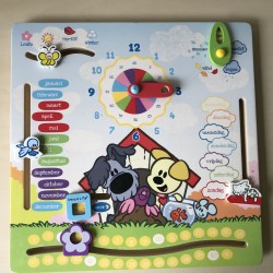 Woezel en Pip : houten kalender,