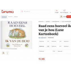 Raad eens hoeveel ik van je hou. Hardkartonnen boekje