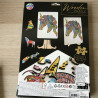 Houten silhouet puzzel. Eenhoorn