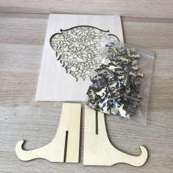 Houten silhouet puzzel. Aap. 133 stukjes. Moxy