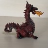 Papo : Rode draak. 10 cm. hoog. Nummer 2.