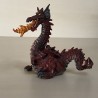 Papo : Rode draak. 10 cm. hoog. Nummer 2.
