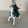 Papo : Paard met vrouwelijke ridder. Nummer 21.
