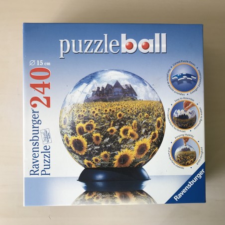 3D Puzzelbal Zonnebloemen. 240 stukjes