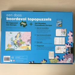Bosatlas Topo puzzelpakket : wereld 250 stukjes