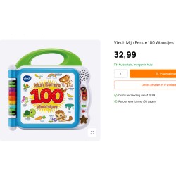 Vtech : mijn eerste 100 woordjes. Engels en Nederlands.