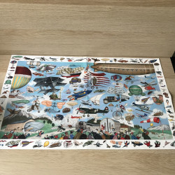 Djeco : Zoekpuzzel 200 stukjes. Vliegclub.(Aéro club)